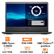 Laptop Dell Vostro 3405 V4R53500U003W-BLACK Ryzen 5 3500U/8GB/512GB SSD/14.0" FHD/Win10SL/Black