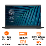 Laptop Dell Vostro 3510A P112F002ABL- Intel Core i5-1135G7/8GB/512GB SSD/15.6" FHD/VGA 2GB MX350/Win10H/Black