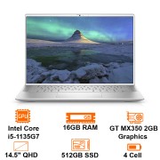 Laptop Dell Inspiron 7400 N4I5134W Silver Intel Core i5-1135G7/16GB/512GB SSD/14.5" IPS QHD 300/VGA GT MX350 2GB/FP/Win10H/Silver